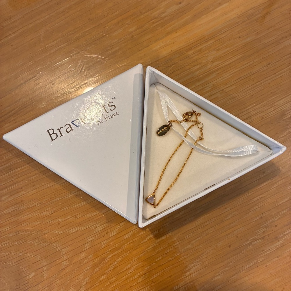 Bravelets™️ (Be Brave) Bracelet, Adjustable, Rose Gold Tone Stainless Steel